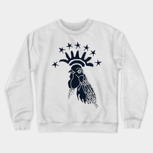 crowned rooster illustration Crewneck Sweatshirt